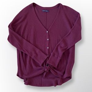 Abercrombie & Fitch Tie-Front Tunic